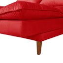 Ver imagem 5 de Sofá Cama Vancouver Suede 3 Lugares Vermelho 373 Império Estofados