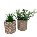 Ver imagem 4 de Conjunto de dois vasos de cimento com rose gold