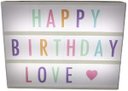 Ver imagem 3 de Quadro Letreiro de Cinema Luminoso 30x23cm Light Box - Preto - Letras Coloridas