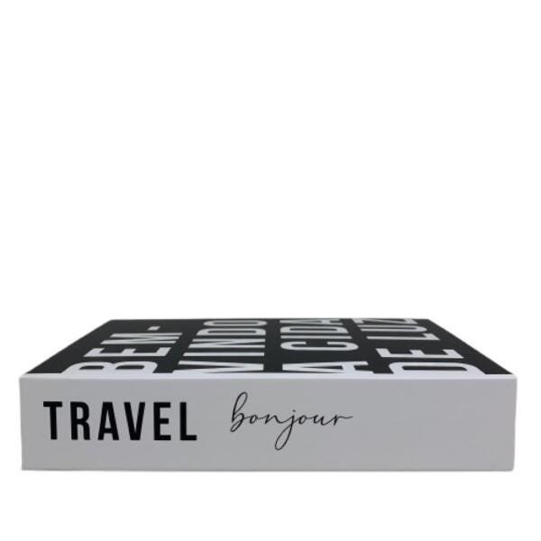 Caixa Livro Decorativo grande Travel Bonjour - 3