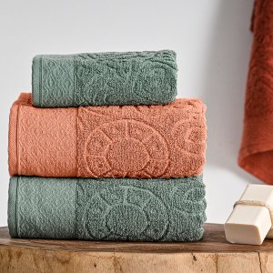 2 Toalha Rosto Macia 450g/m2 Grossa Absorvent 50x80 Med Can