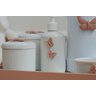 Kit Higiene Bebê Porcelana Térmica Bandeja Banho Borboleta - Rose - 6