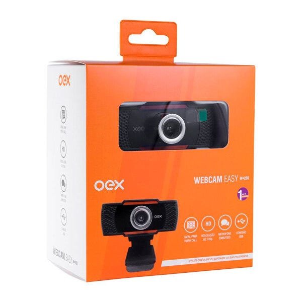 Webcam Oex Easy W200, USB 2.0/P2 (3.5Mm), 720P(30Fps), Microfone Embutido, Preto - 6