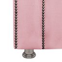 Ver imagem 5 de Cabeceira Estofada Ravena para Cama Box Queen Size 160cm Veludo Rosa Claro