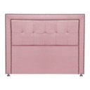 Ver imagem 3 de Cabeceira Estofada Ravena para Cama Box Queen Size 160cm Veludo Rosa Claro