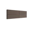 Painel Montável Herval Estofado King, Veludo Molhado Marrom, 5 x 60 x 195 cm - 1