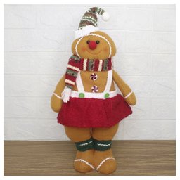 Decoração Boneco Natal Biscoito Ginger Natalino 46cm - 1