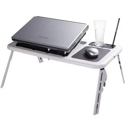 Mesa Para Notebook Dobravel Multifuncional Com Cooler - 1