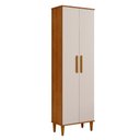 Ver imagem 1 de Armário Multiuso Goiânia 2 Portas 4 Prateleiras MDP 60cm Off White Kaiki