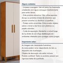 Ver imagem 5 de Armário Multiuso Goiânia 2 Portas 4 Prateleiras MDP 60cm Off White Kaiki