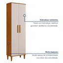 Ver imagem 4 de Armário Multiuso Goiânia 2 Portas 4 Prateleiras MDP 60cm Off White Kaiki