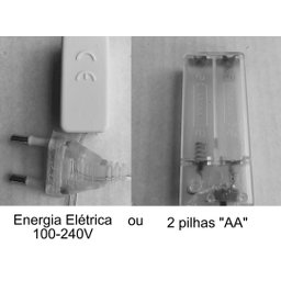 Cordão de Luz Tons de Cinza - Luminária Fio de Luz 20 Leds - 6