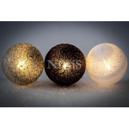 Cordão de Luz Tons de Cinza - Luminária Fio de Luz 20 Leds - 4