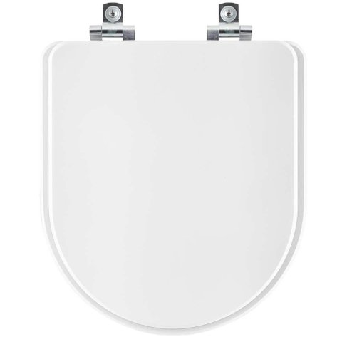 Tampa de Vaso Laqueado com Amortecedor Ona Branco para Bacia Roca 6lpf