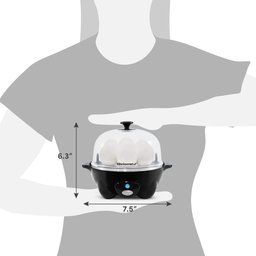 Elite Gourmet Egc-007b# Máquina Elétrica de Ovos, 7 Fácil Descascar, Preto - 9