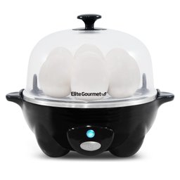 Elite Gourmet Egc-007b# Máquina Elétrica de Ovos, 7 Fácil Descascar, Preto - 1