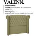 Ver imagem 3 de Cabeceira Solteiro 90 cm Valenn Linho SL 75 Peer