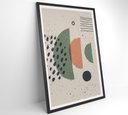 Ver imagem 3 de Quadro Abstrato Circulo, Linhas, Pontos e Meia Lua - 120x80 Cm - Vidro Impresso