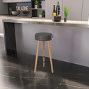 Ver imagem 1 de Banquetas Estofadas Altas Londres – Estilo Moderno para Cozinha, Área Gourmet e Balcão - Salaone:pre