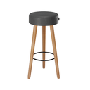 Ver imagem 2 de Banquetas Estofadas Altas Londres – Estilo Moderno para Cozinha, Área Gourmet e Balcão - Salaone:pre