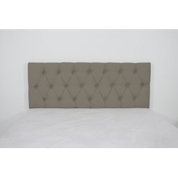 Cabeceira Estofada Solteiro com Botões 90x60cm Camurça - 1