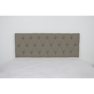 Cabeceira Estofada Solteiro com Botões 90x60cm Camurça