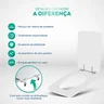Assento Sanitário Poliéster Vila Rica Branco para vaso Icasa - 3