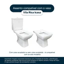 Ver imagem 4 de Assento para Vaso Sanitário Icasa Vila Rica Branco em Resina