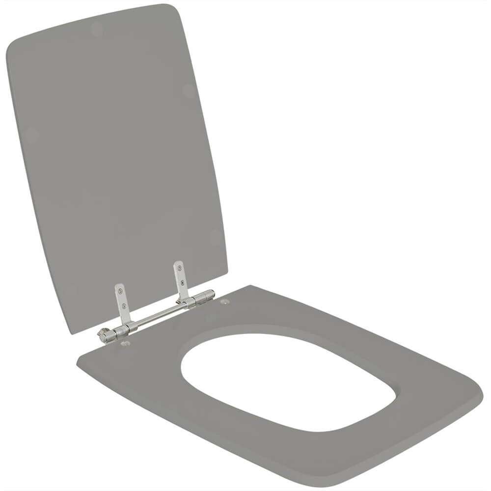 Assento Sanitário Vila Rica Cinza Escuro para vaso Icasa - 2