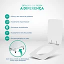 Ver imagem 3 de Tampa de Privada Poliéster Vila Rica Salmão para louça Icasa 6lpf