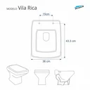 Ver imagem 2 de Tampa de Vaso em MDF Vila Rica Ocre para bacia Icasa
