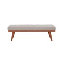 Ver imagem 1 de Puff Decorativo Recamier Madri - Tecido Linho Francês