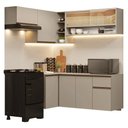 Ver imagem 2 de Armário de Cozinha Completa de Canto Suspensa 325 cm Crema Nice Madesa 02