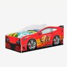 Cama Infantil Carro Racer Solteiro Com Cama Auxiliar:Branco - 4