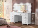 Ver imagem 1 de Penteadeira Camarim Infantil 9 Gavetas MDF Planet Baby com Espelho