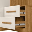 Ver imagem 4 de Conjunto Modulado Casal Florenca 2 Portas de Correr e 4 Portade de Giro Freijo com Off White - Moval