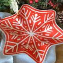 Ver imagem 3 de Petisqueira de Vidro Vermelha Floco de Neve em Cada Detalhe