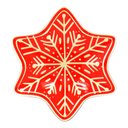 Ver imagem 1 de Petisqueira de Vidro Vermelha Floco de Neve em Cada Detalhe