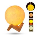 Ver imagem 2 de Umidificador de ar ultrassônico, difusor de aromas e luminária de mesa 880ml Lua USB e LED 3 cores