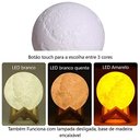 Ver imagem 5 de Umidificador de ar ultrassônico, difusor de aromas e luminária de mesa 880ml Lua USB e LED 3 cores