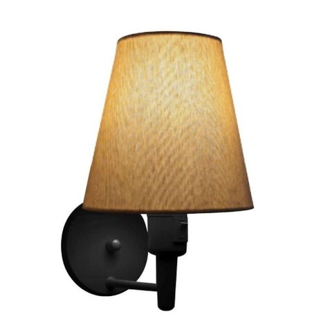 Lustre Pendente Quadrado Vivare Md-4075 Cúpula em Tecido 30/50x50cm - Bivolt Preta-palha 110v/220v