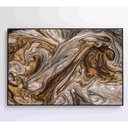 Ver imagem 4 de Quadro Abstrato Textura Líquida Dourada Medidas 60x40 Cm Tipo de Impressão Tecido Canvas