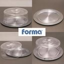 Ver imagem 3 de Prato Boleira Porta Queijo Multiuso Base Inox 25cm Pão Torta