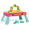 Mesinha Infantil Didática C/ 20 Blocos Montar Rosa Cardoso - 1