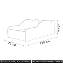 Ver imagem 4 de Mini Cama Infantil 148x68cm Personagens Princesa Rosa Z53 - Mpozenato