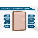 Ver imagem 2 de Quarto Completo Juvenil Guarda Roupa 2 Ptas N571 + Cômoda S824 Branco Kappesberg