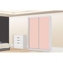 Ver imagem 1 de Quarto Completo Juvenil Guarda Roupa 2 Ptas N571 + Cômoda S824 Branco Kappesberg