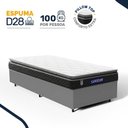 Ver imagem 2 de Cama Box com Colchão Gazin de Espuma D28 Pillow Top Ortoblack Solteiro 88cm