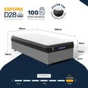 Ver imagem 3 de Cama Box com Colchão Gazin de Espuma D28 Pillow Top Ortoblack Solteiro 88cm