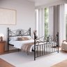 Cama Queen em Ferro Clássica Elizabeth:preto - 1